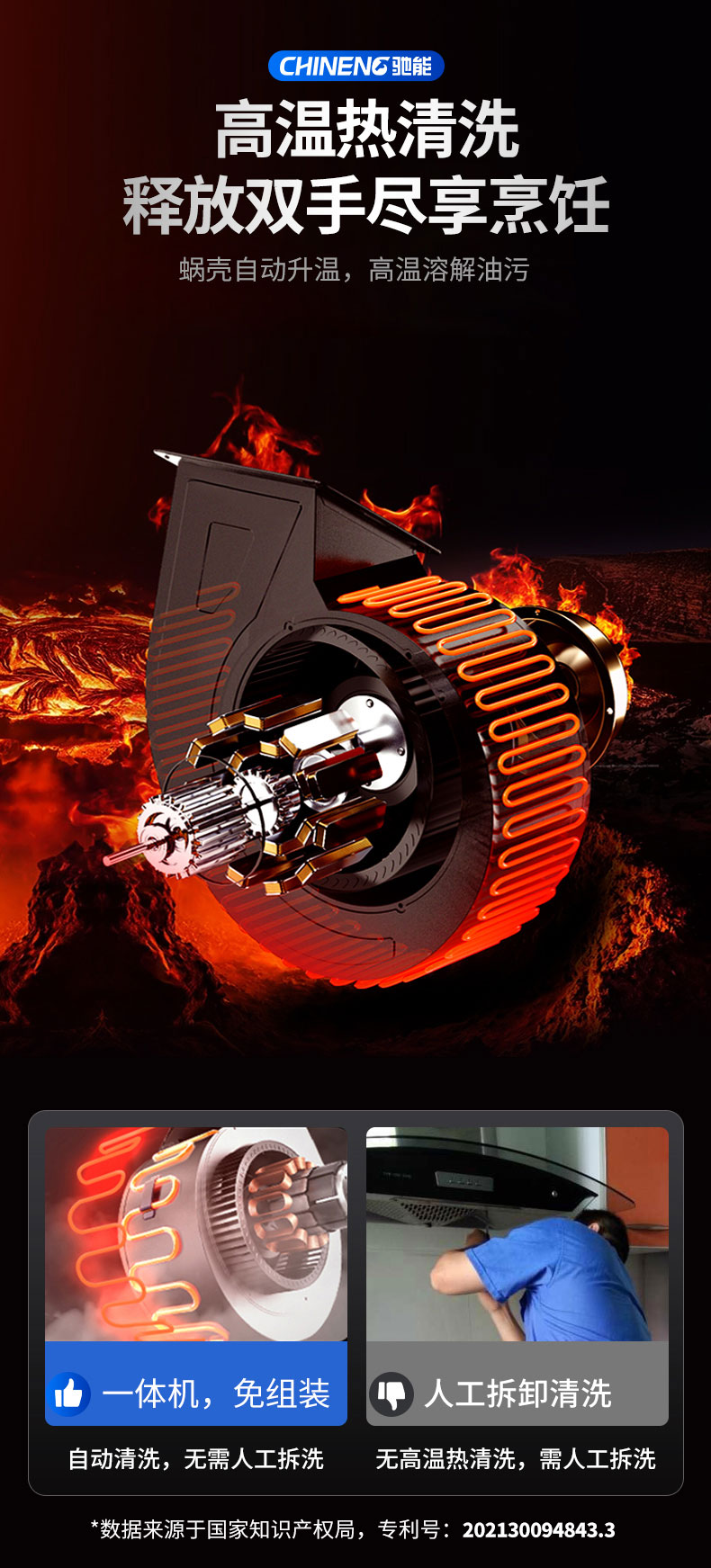 永利yl23411变频油烟机高温热清洗